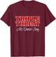 Theater Geek Gifts - Triple Threat - Girls Musical Theater T-Shirt - T-Shirt | Maroon