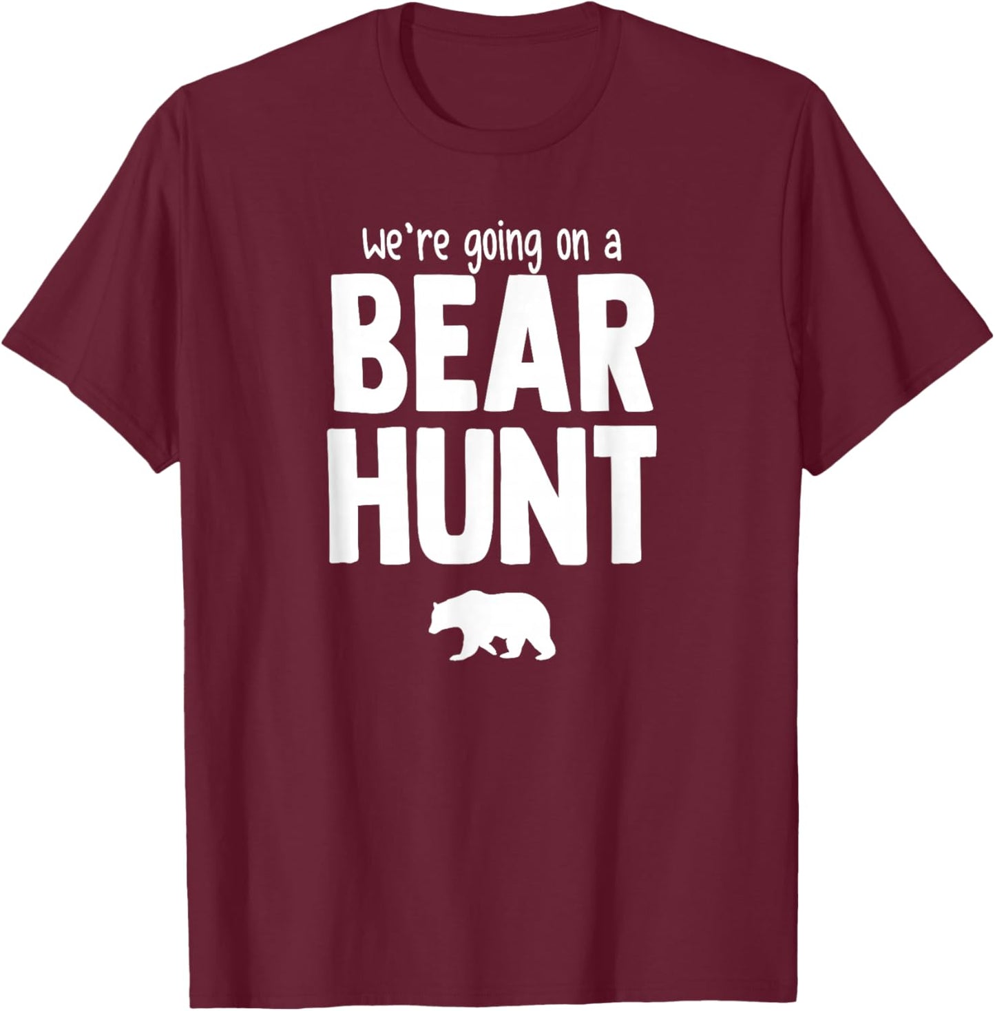 TEAM KID -Kids Black Bear Hunt T-Shirt - T-Shirt | Maroon