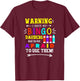 Warning I Have My Bingo Daubers and Not Afraid To Use Them T-Shirt - T-Shirt | Maroon