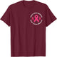 Breast Cancer Awareness Pink Ribbon T-Shirt - T-Shirt | Maroon