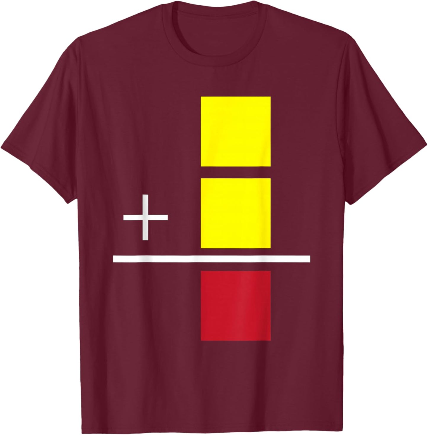 Soccer Yellow Red Card Referee Funny Sports Lovers Gifts T-Shirt - T-Shirt | Maroon