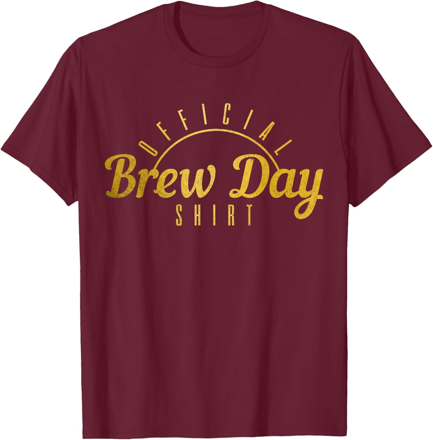 Brewmaster Craft Beer Funny Official Brewing Day T-Shirt - T-Shirt | Maroon