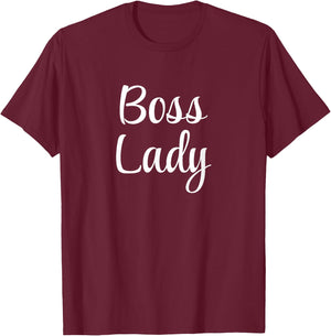 Boss Lady T-Shirt - T-Shirt | Maroon