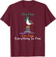 It's Fine I'm Fine Everything Is Fine Funny Seagull Birds T-Shirt - T-Shirt | Maroon