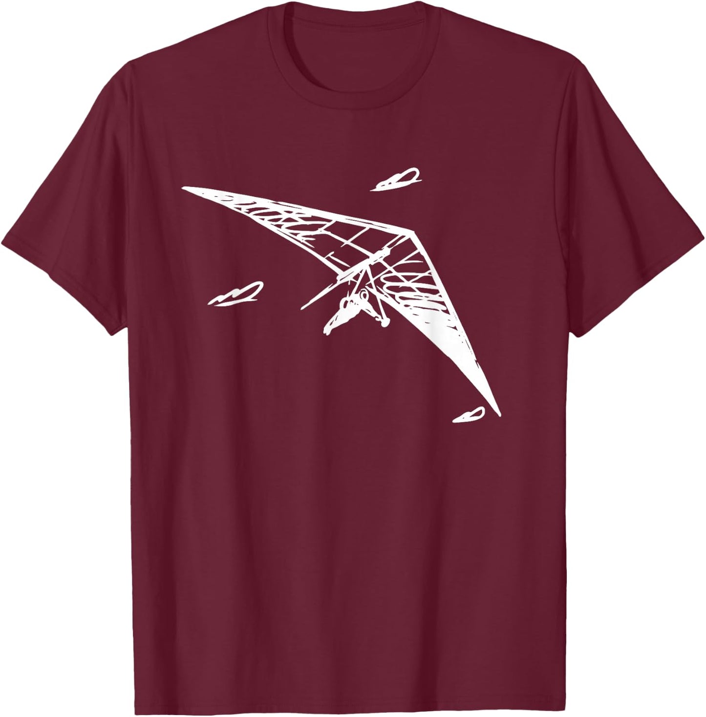 I'd Rather Be Hang Gliding Hand Gliding & Hand Glider Pilot T-Shirt - T-Shirt | Maroon