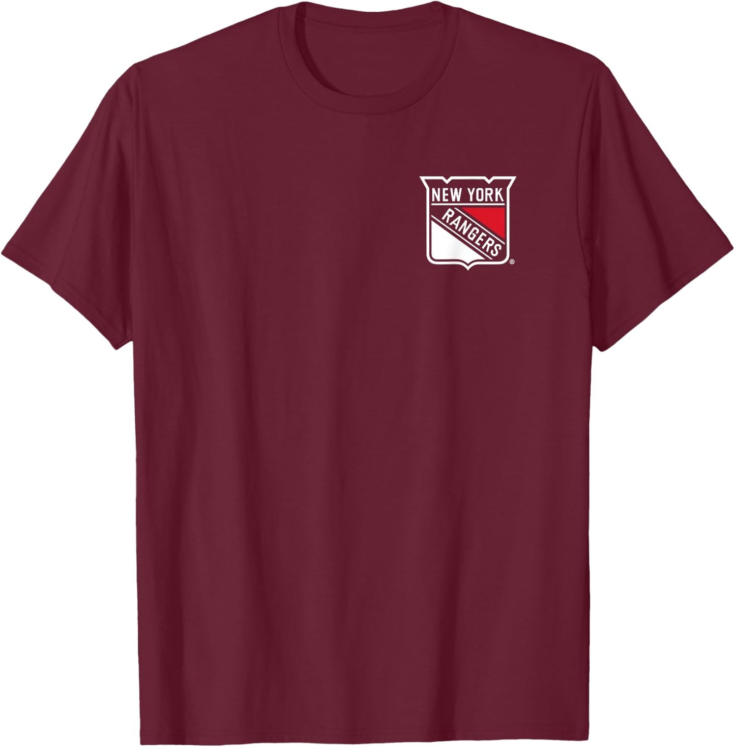 New York Rangers Dad Back Royal NHL Officially Licensed T-Shirt - T-Shirt | Maroon