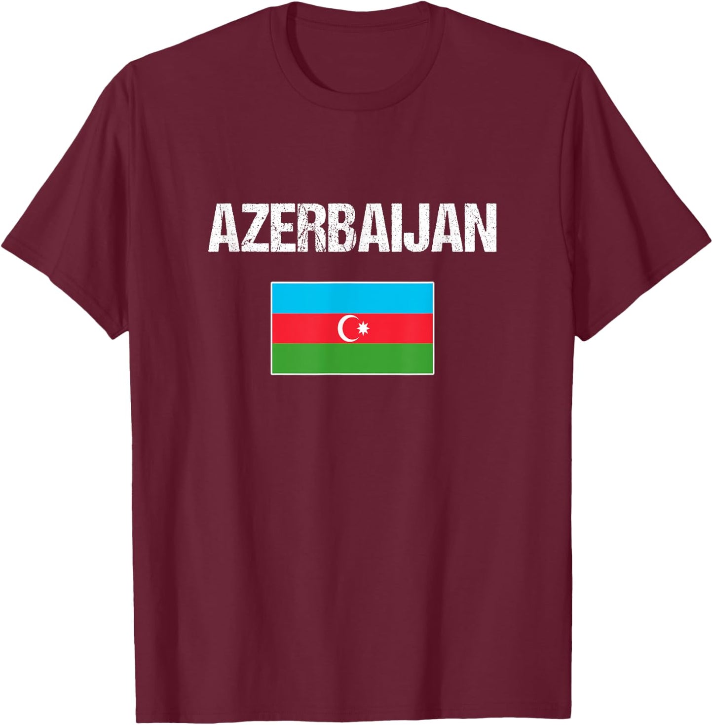 Azerbaijan Azerbaijani Flag Women Youth Kids T-Shirt - T-Shirt | Maroon