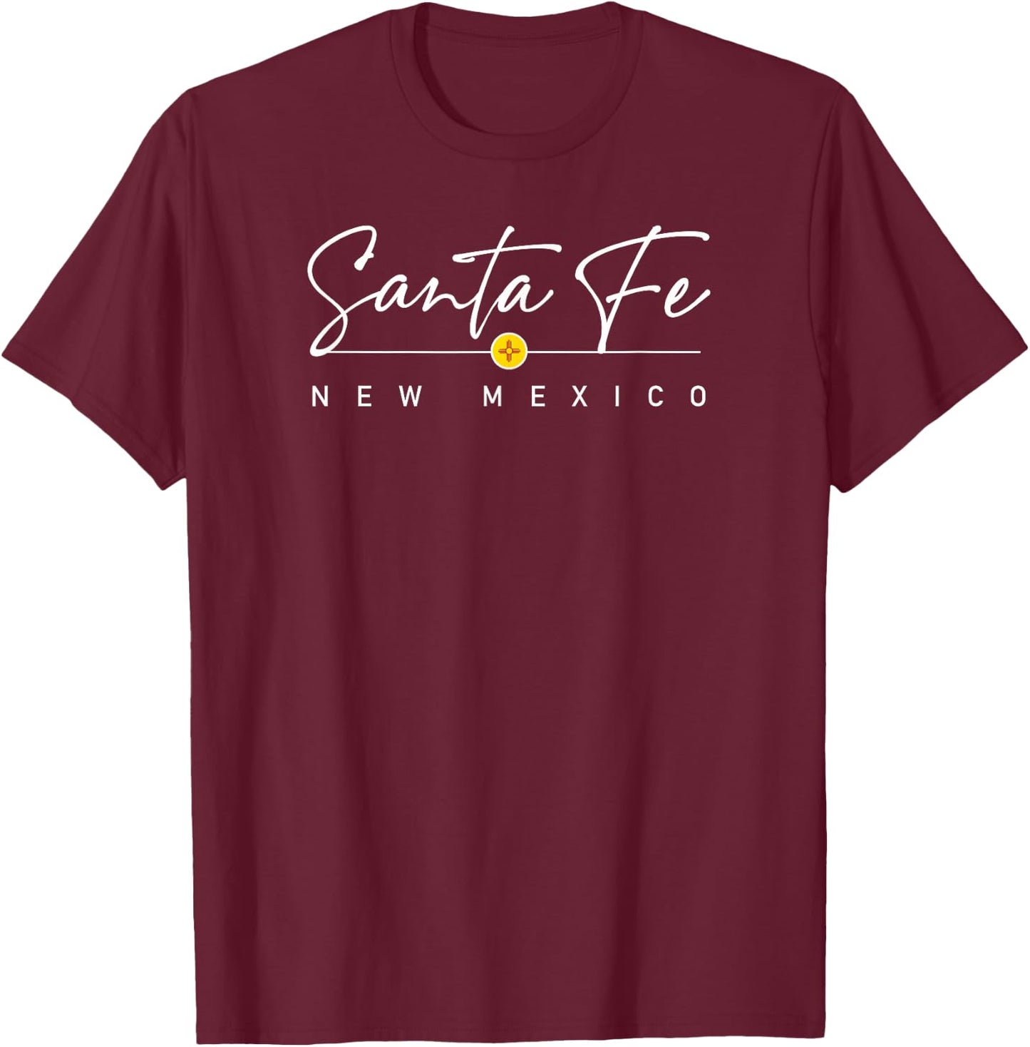 Santa Fe, New Mexico T-Shirt - T-Shirt | Maroon
