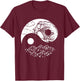 Qi Gong Clothes Tai Chi Qigong Chi Gong Yin Yang T-Shirt - T-Shirt | Maroon