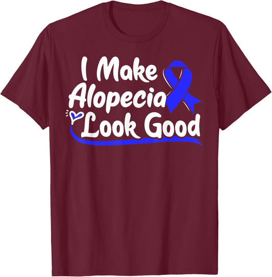 Areata Gift - Hair Loss Awareness T-Shirt - T-Shirt | Maroon