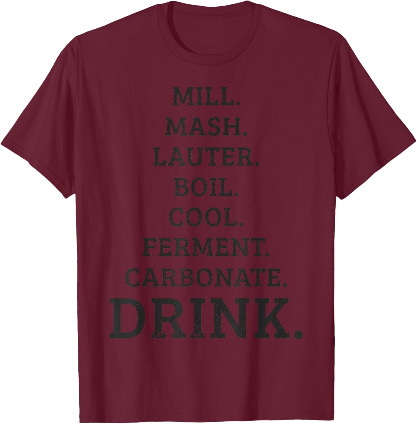 Beer Brewer Homebrew Home Brewing Craft Beer Brewmaster Gift T-Shirt - T-Shirt | Maroon