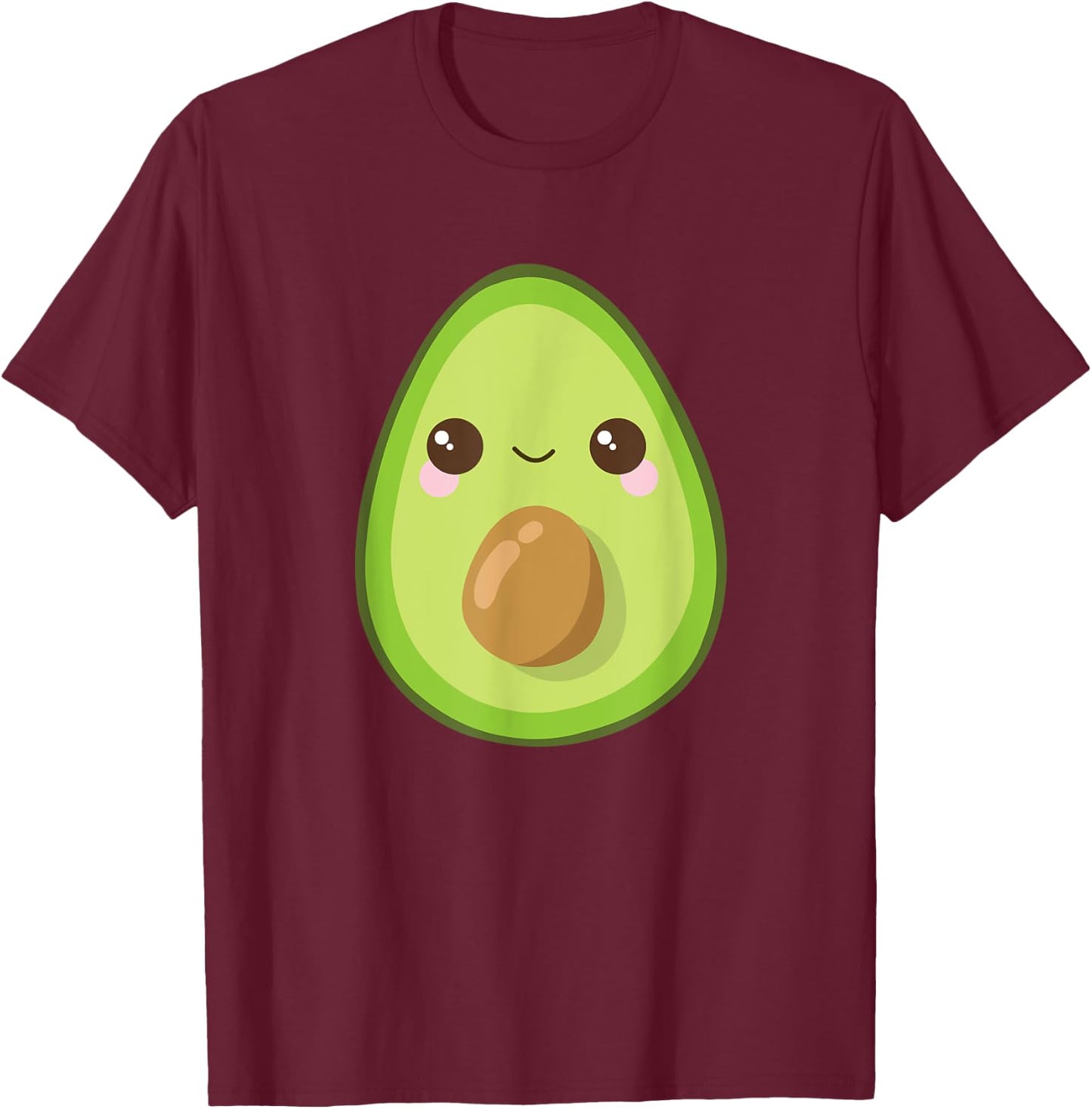 Dabbing Avocado Shirt Funny Vegan Food Lover Kids Women T-Shirt - T-Shirt | Maroon