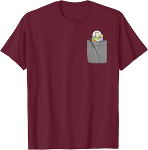Disney Pixar Toy Story Buzz Lightyear Mini Pocket Logo T-Shirt - T-Shirt | Maroon