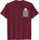 Disney Pixar Toy Story Buzz Lightyear Mini Pocket Logo T-Shirt - T-Shirt | Maroon