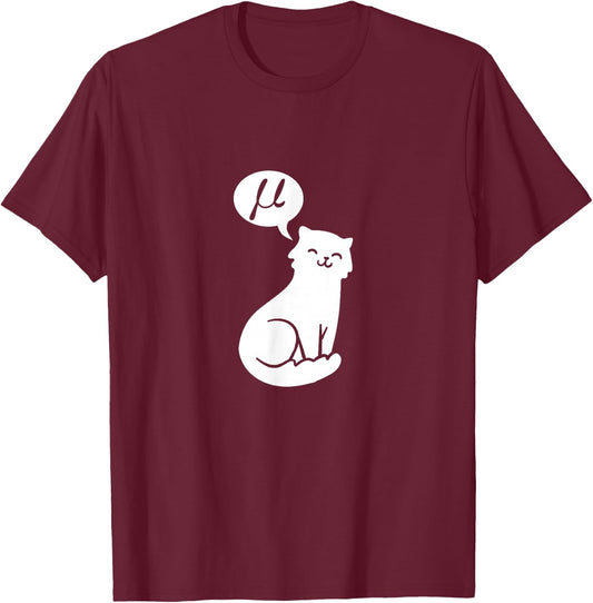 Mu Cat T-Shirt - T-Shirt | Maroon