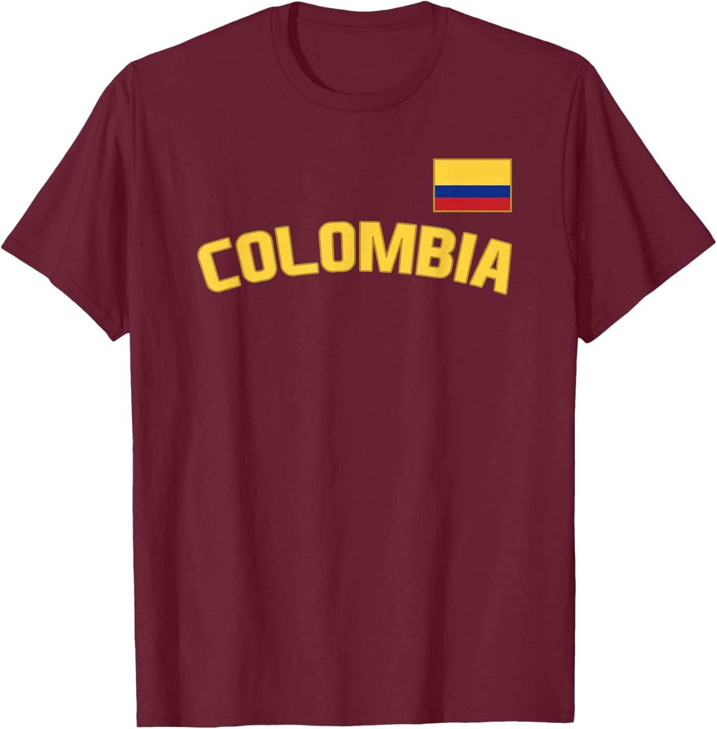 Colombia Flag Colombian Pride International Country T-Shirt - T-Shirt | Maroon