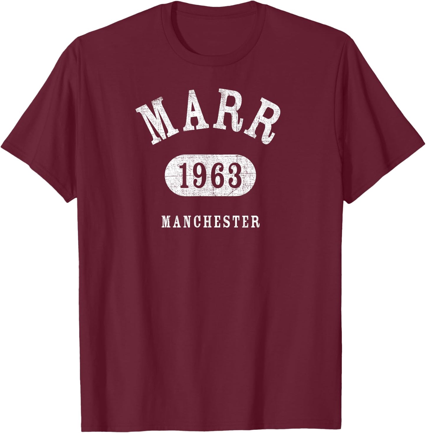 MARR Athletic Design With Details T-Shirt - T-Shirt | Maroon