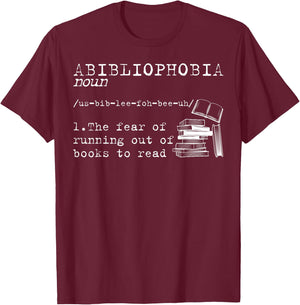 Funny Reading Novelty Designs Women Bookworm Humor T-Shirt - T-Shirt | Maroon