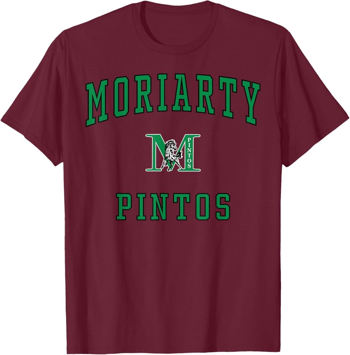 Moriarty High School Pintos T-Shirt - T-Shirt | Maroon
