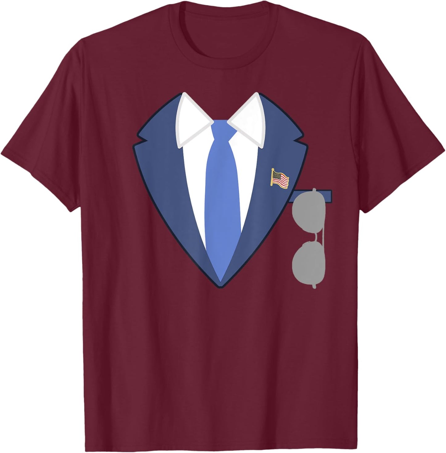 Joe Biden Halloween Costume Easy Last Minute Costume T-Shirt - T-Shirt | Maroon