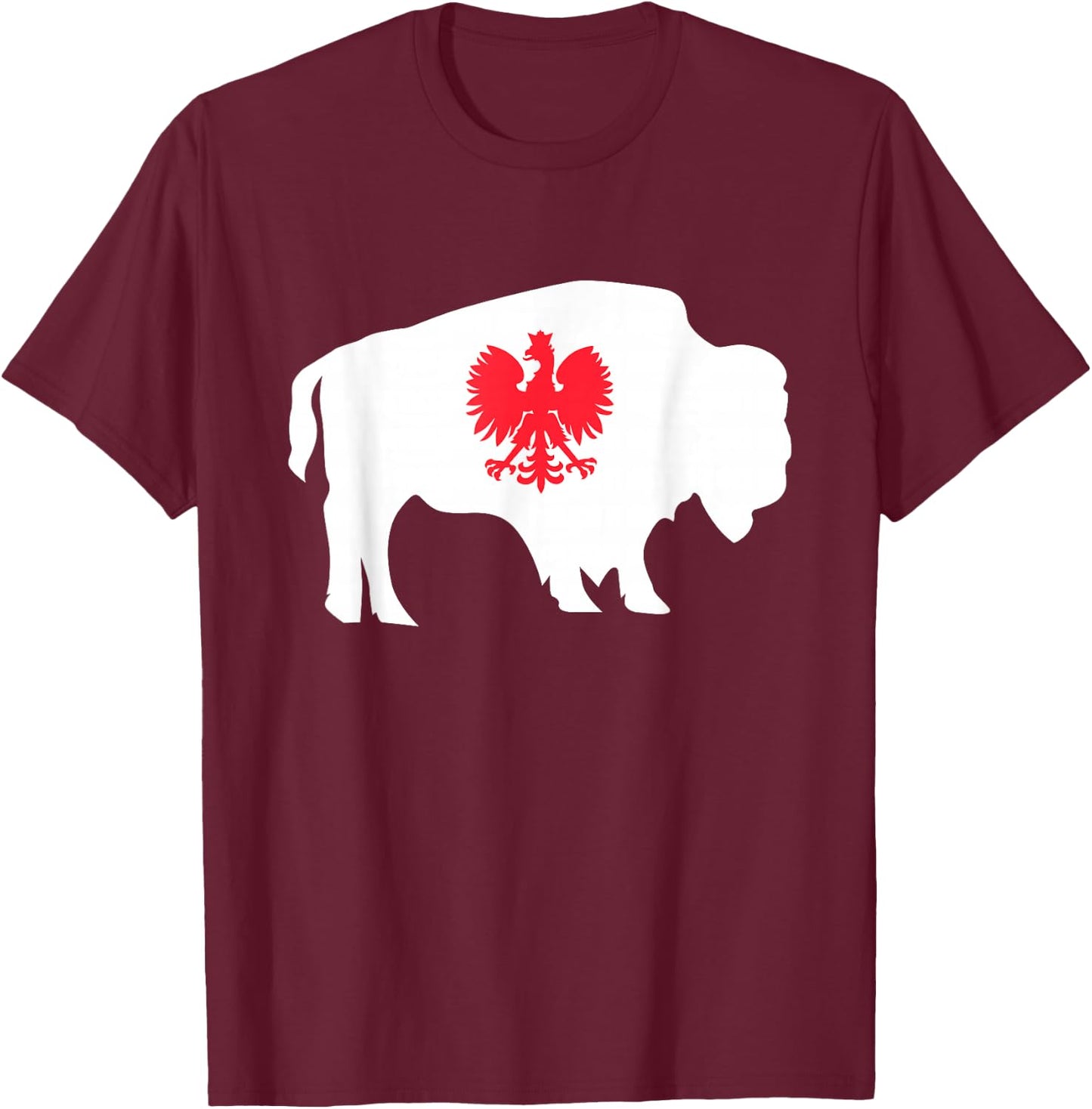 Polish Buffalo NY Polish American Dyngus Day T-Shirt - T-Shirt | Maroon
