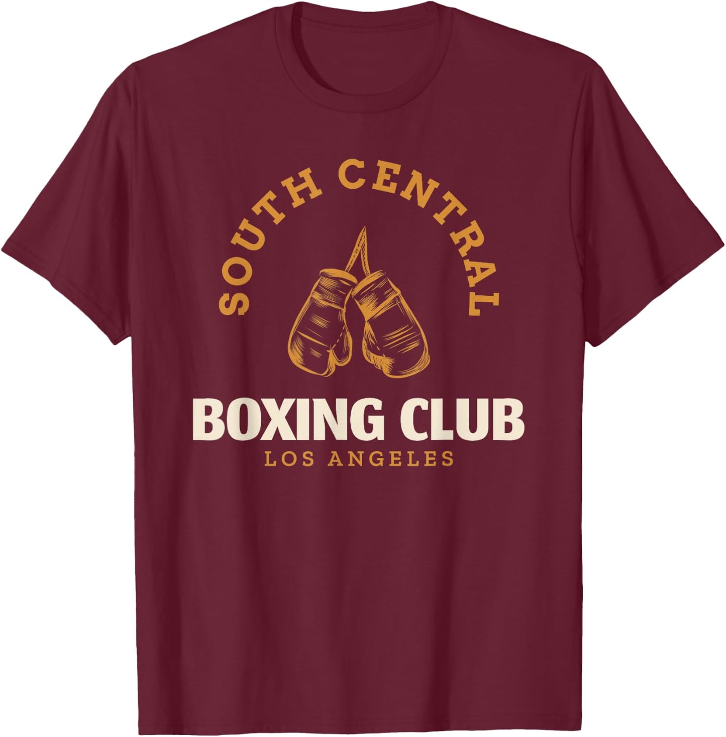 South Central Los Angeles Boxing Club - Boxing T-Shirt - T-Shirt | Maroon