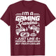 Funny Gamer Grandma Gift Shirt I'm A Gaming Grandma T-Shirt - T-Shirt | Maroon