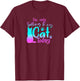 I'm Only Talking to My Cat Today Cute Cat Lover Gift Cat T-Shirt - T-Shirt | Maroon