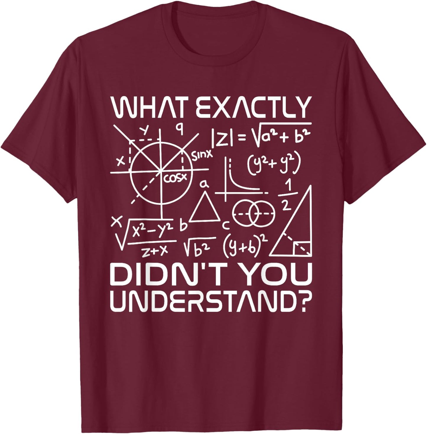 Math Teacher Science Physics Formula Mathematician Nerd Women T-Shirt - T-Shirt | Maroon
