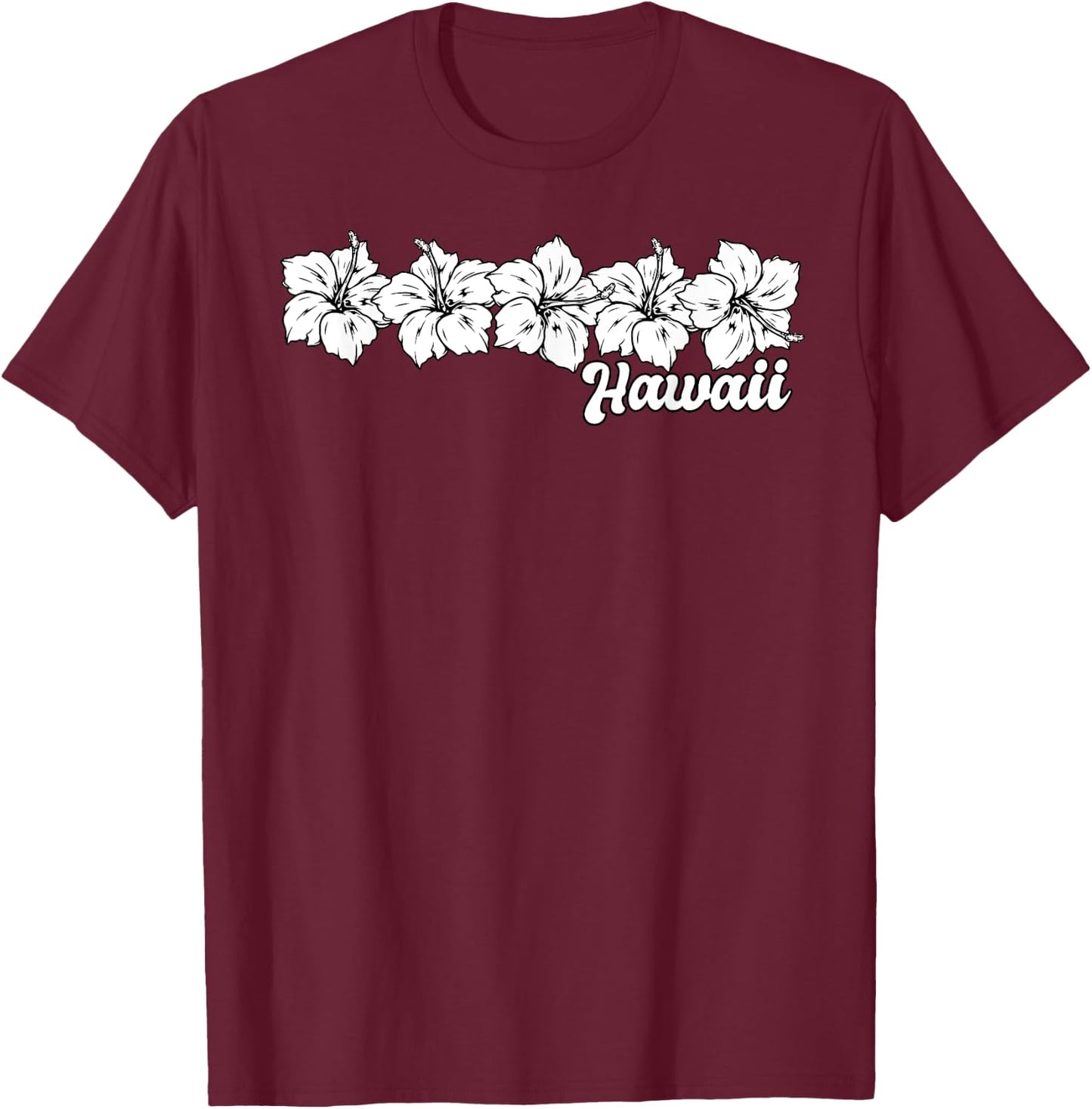 Aloha Hawaii Hawaiian Island Palm Surfboard Beach Surf retro T-Shirt - T-Shirt | Maroon