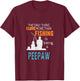 More Than Love Fishing Peepaw Special Grandpa T-Shirt - T-Shirt | Maroon