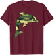 Military Dolphin Camo Men Print US Beluga Fish Veteran Gift T-Shirt - T-Shirt | Maroon