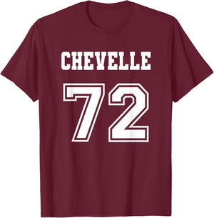 Jersey Style Chevelle 72 1972 Old School Muscle Car T-Shirt - T-Shirt | Maroon