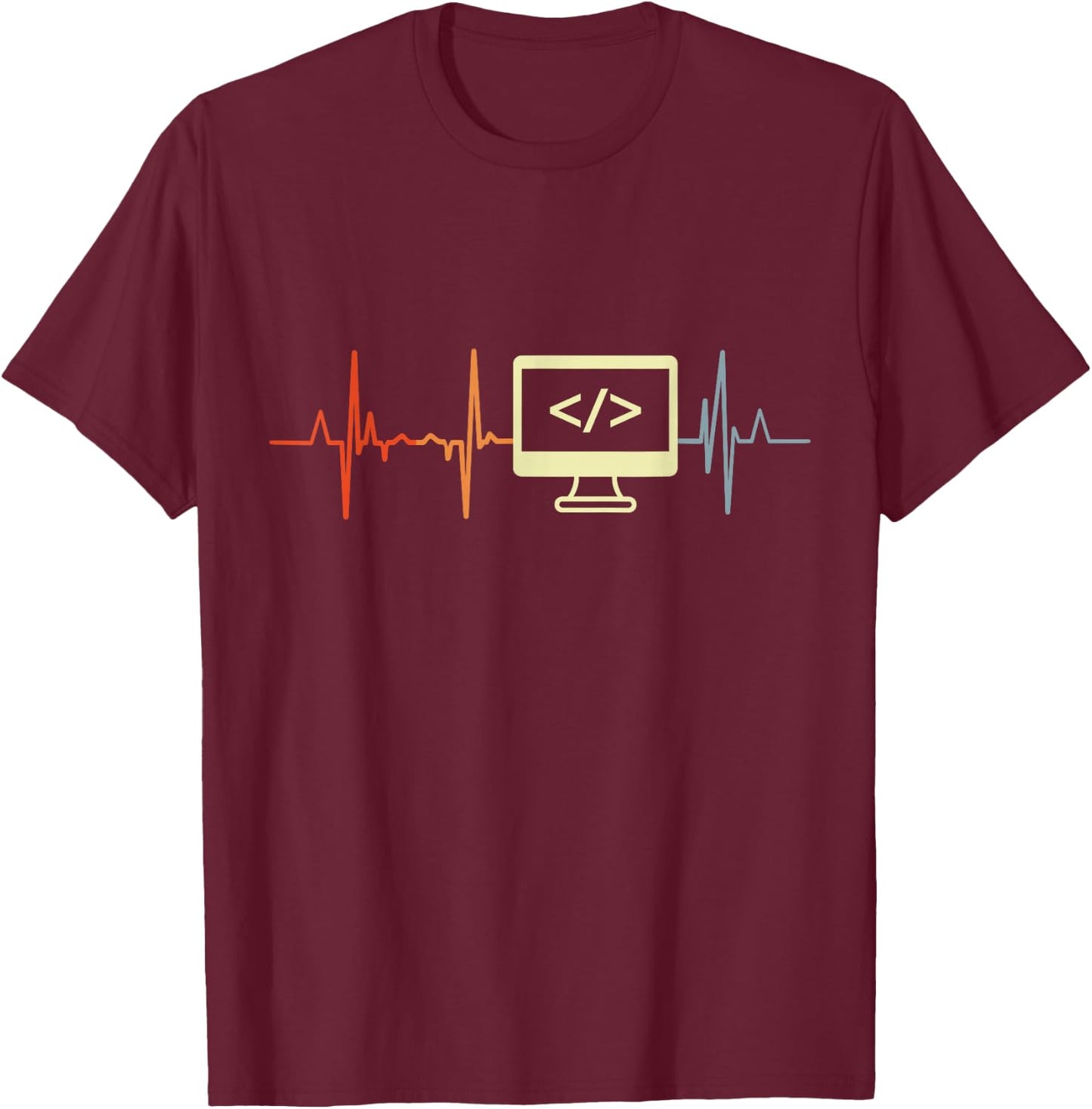 I Love Coding Programming Software Development T-Shirt - T-Shirt | Maroon
