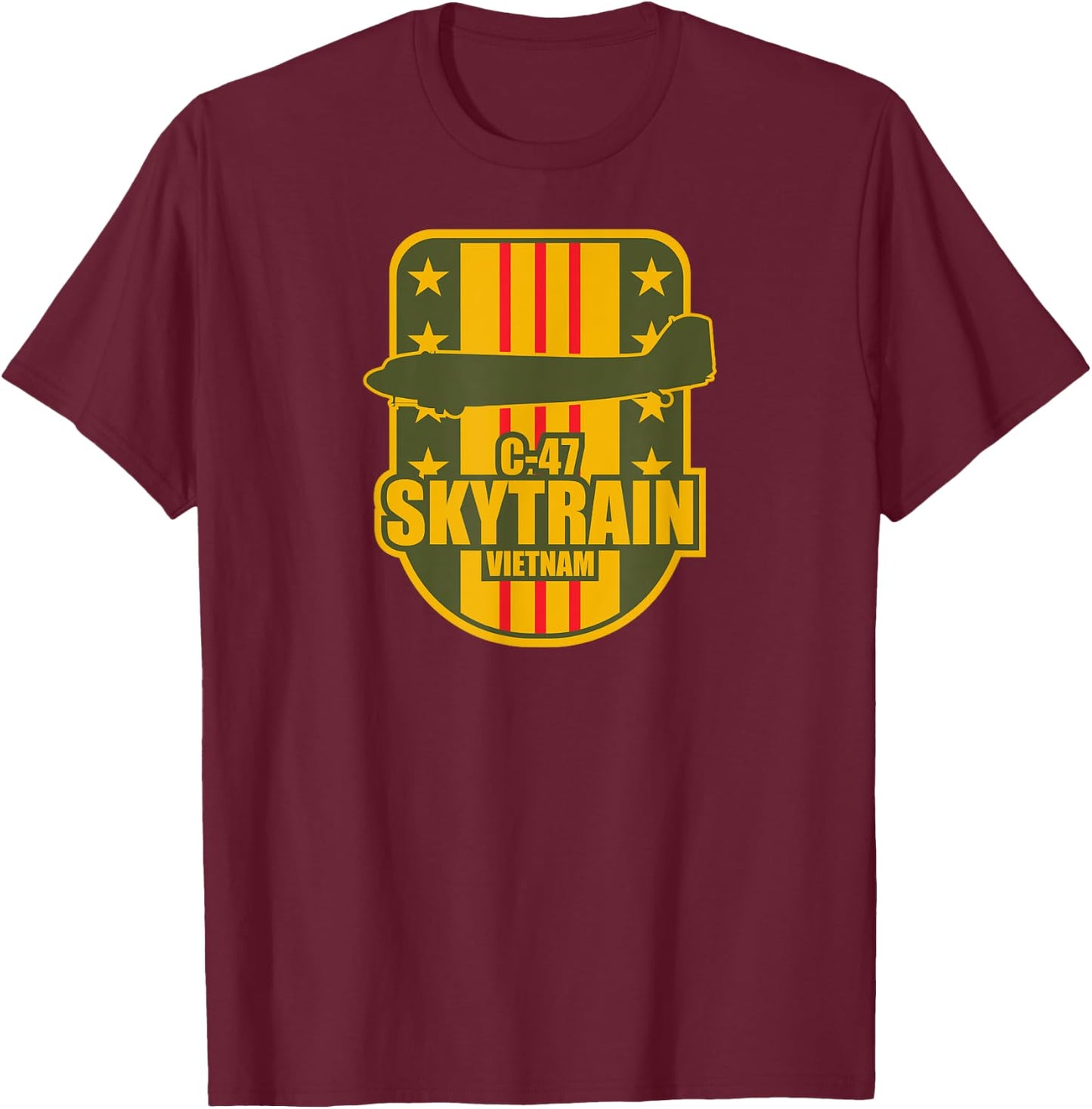 C-47 Skytrain Vietnam T-Shirt - T-Shirt | Maroon