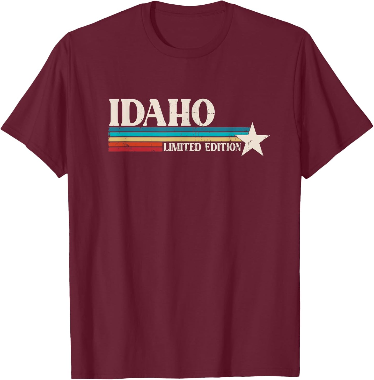 Idaho Retro T-Shirt - T-Shirt | Maroon