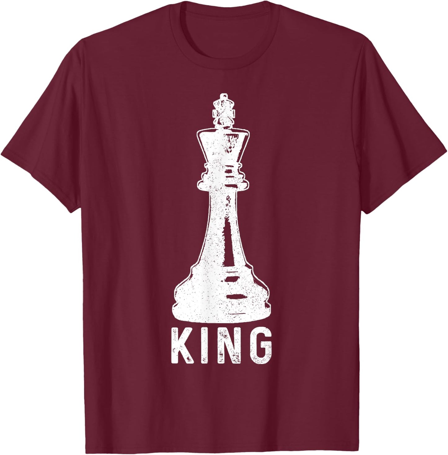 Chess Player King Vintage Halloween Costume Chess Master T-Shirt - T-Shirt | Maroon