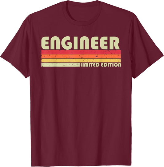 ENGINEER Funny Job Title Profession Birthday Worker Idea T-Shirt - T-Shirt | Maroon