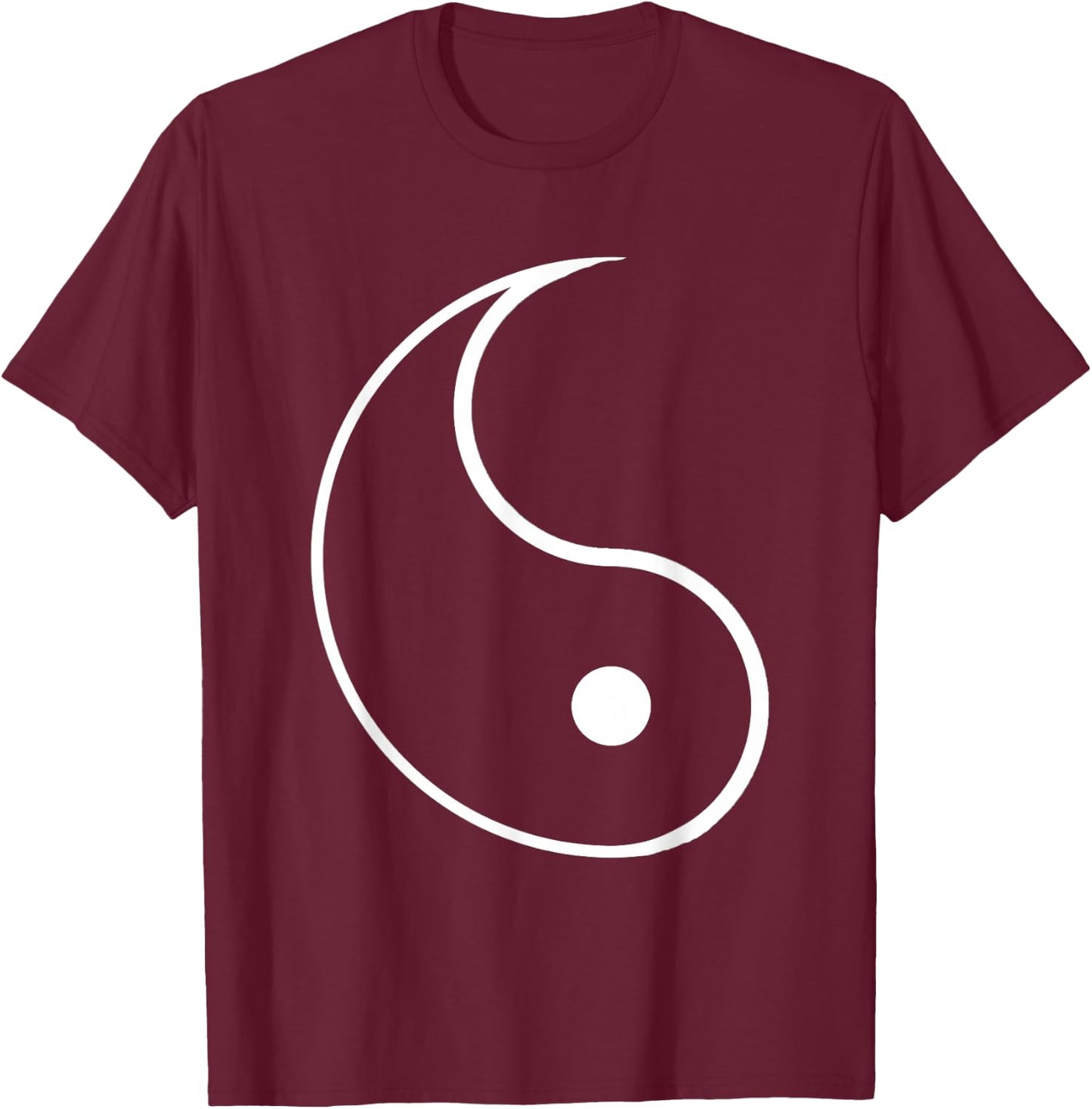 Ying Yang Costume Twin Costume BLACK Halloween T-Shirt - T-Shirt | Maroon