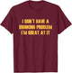 Funny Drinking Apparel & Drunk Adult Humor -Adults Black Modern Short Sleeve Small T-Shirt - T-Shirt | Maroon