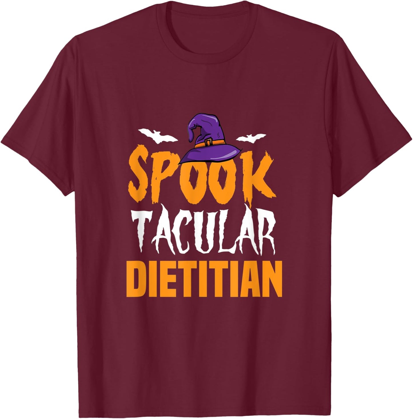 Spooktacular Dietitian Halloween Costume Gift T-Shirt - T-Shirt | Maroon
