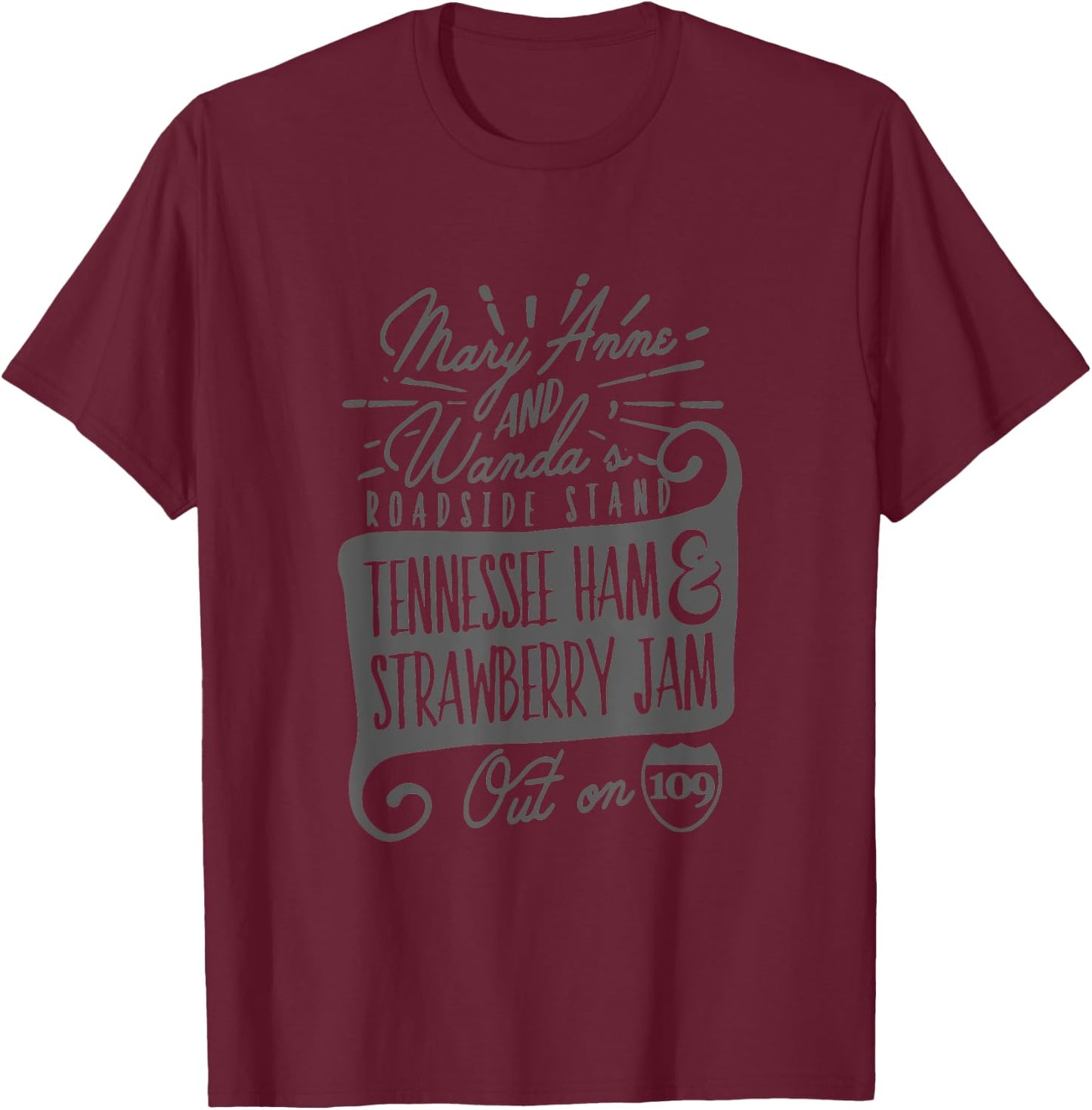 90's Country Mary Anne and Wanda Road Side Stand Earl T-Shirt - T-Shirt | Maroon