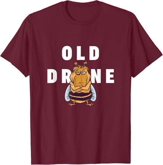 Old Drone Funny Angry Honeybee Beekeeper T-Shirt - T-Shirt | Maroon