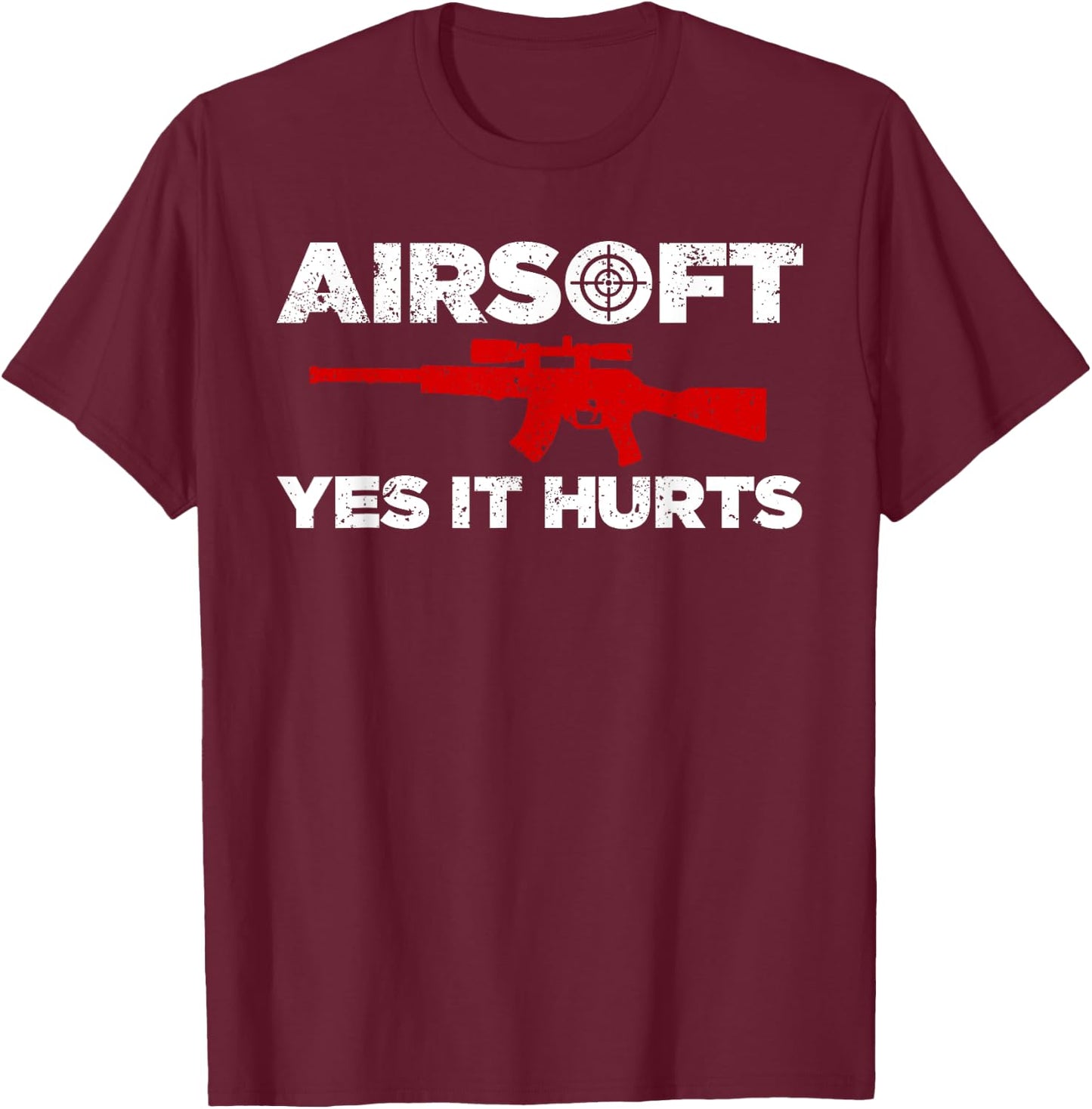 Funny Airsoft Art Women Paintball Combat Sport T-Shirt - T-Shirt | Maroon