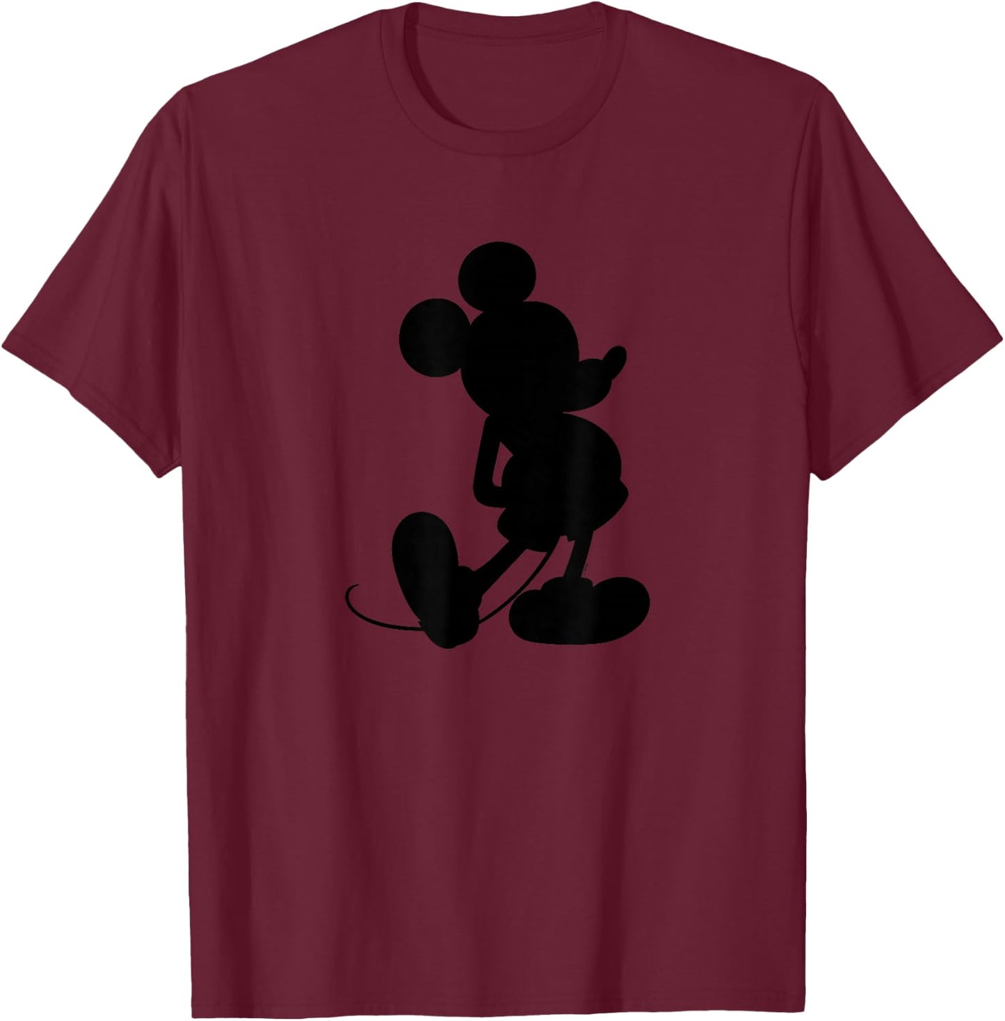 Mickey Mouse - Silhouette T-Shirt - T-Shirt | Maroon