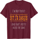 I'm Not Perfect, But I'm Basque T-Shirt - T-Shirt | Maroon