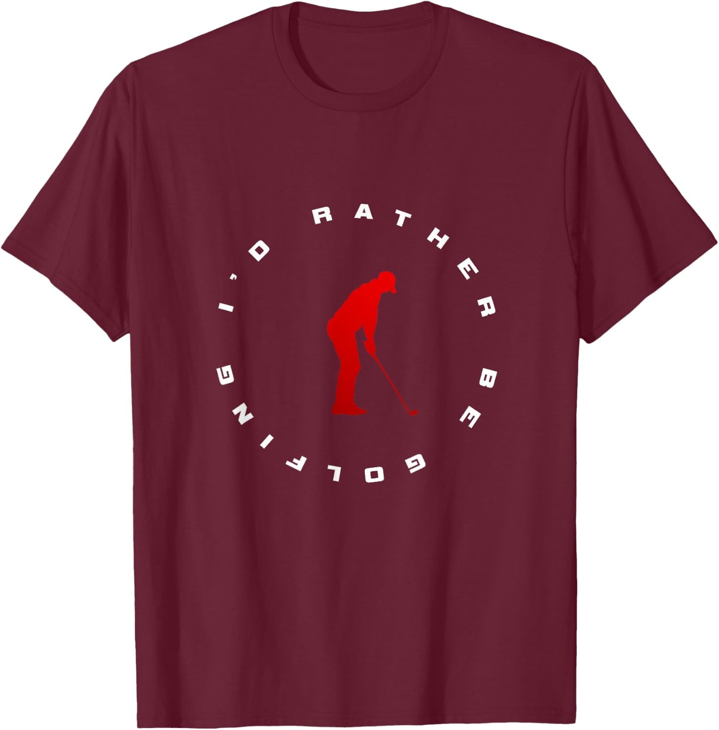 Golfer Golf T-Shirt - T-Shirt | Maroon