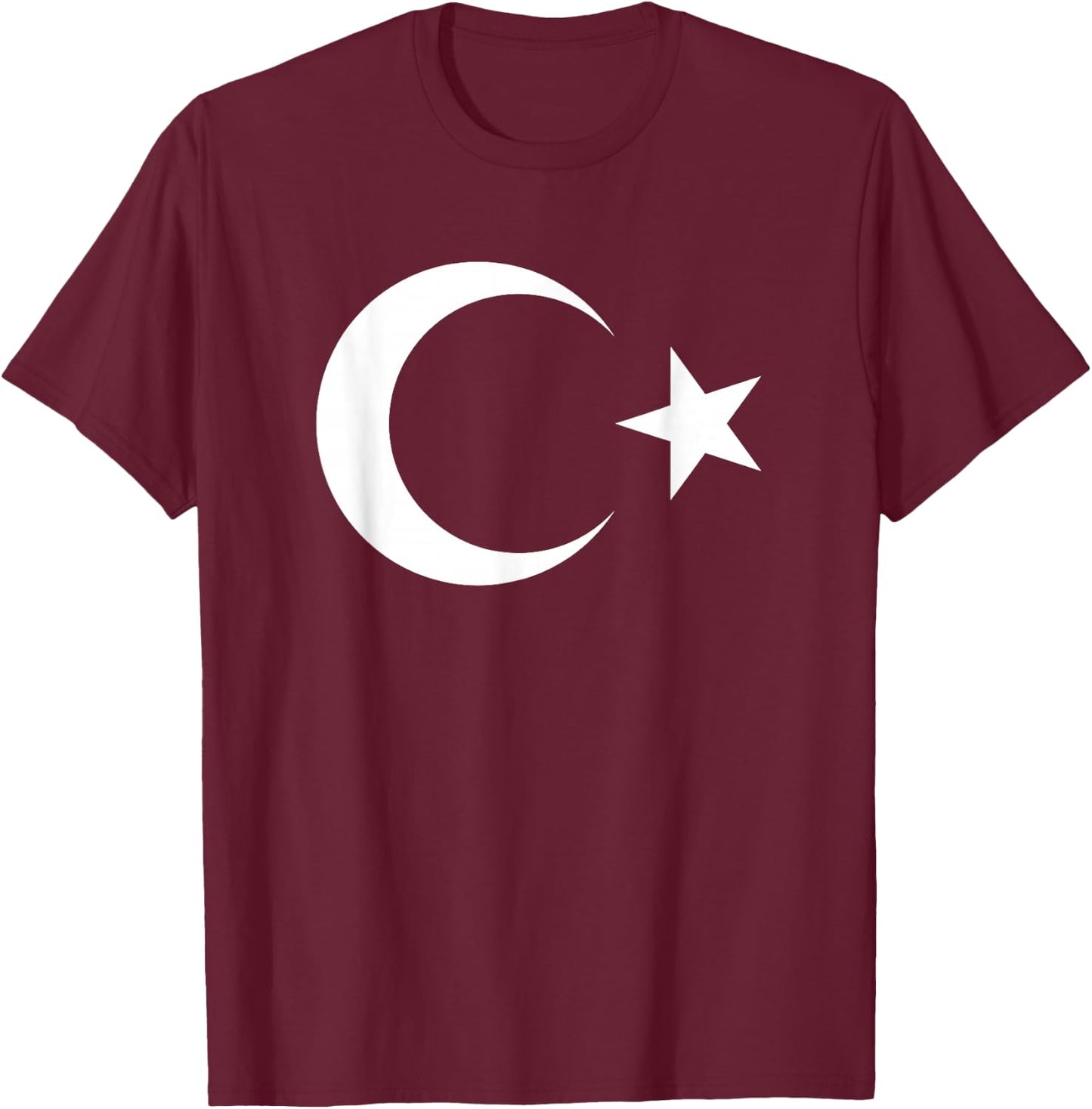 Turkish Flag T-Shirt - T-Shirt | Maroon
