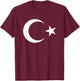 Turkish Flag T-Shirt - T-Shirt | Maroon