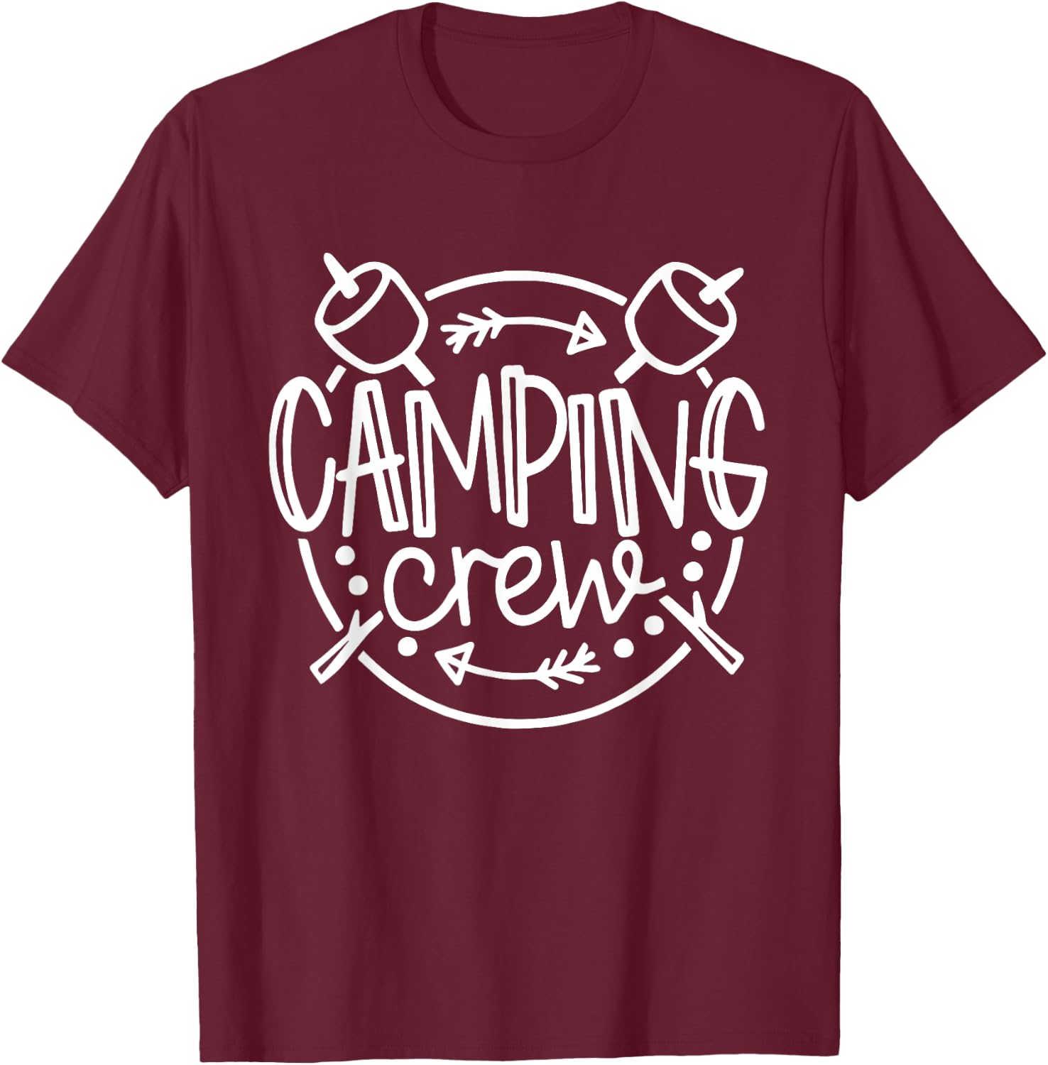 Camping Matching Shirts for Family Camper Group Camping Crew T-Shirt - T-Shirt | Maroon